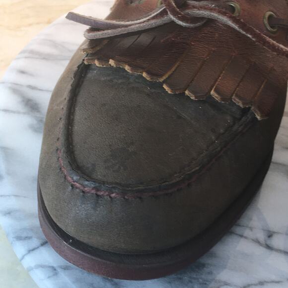 G. H. Bass & Co. Brown WEEJUNS Leather Loafer Men's Size 8 1/2 - Picture 13 of 16